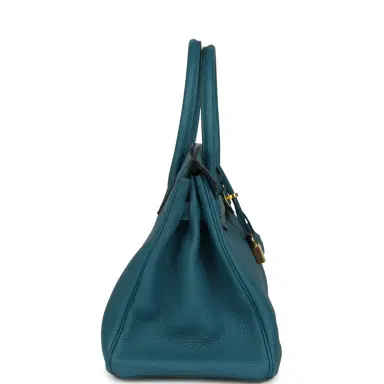 HERMÈS Pre-owned Hermes Birkin 30 Cobalt Togo Gold Hardware | Thumbnail 3 HERMÈS Pre-owned Hermes Birkin 30 Cobalt Togo Gold Hardware | Thumbnail 3