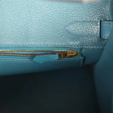 HERMÈS Pre-owned Hermes Birkin 30 Cobalt Togo Gold Hardware | Thumbnail 9 HERMÈS Pre-owned Hermes Birkin 30 Cobalt Togo Gold Hardware | Thumbnail 9