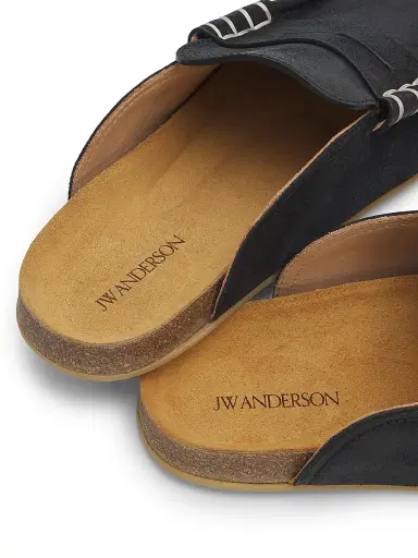 JW Anderson Men's Stitch Waxed Suede Loafers - Black - Size 13 | Thumbnail 6 JW Anderson Men's Stitch Waxed Suede Loafers - Black - Size 13 | Thumbnail 6