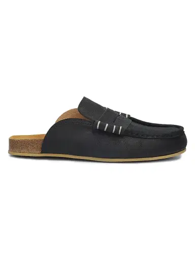 JW Anderson Men's Stitch Waxed Suede Loafers - Black - Size 13 | Thumbnail 1 JW Anderson Men's Stitch Waxed Suede Loafers - Black - Size 13 | Thumbnail 1