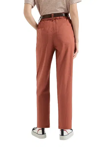 Brunello Cucinelli Women's Lightweight Poplin Five Pocket Track Trousers with Monili - Black | Thumbnail 15 Brunello Cucinelli Women's Lightweight Poplin Five Pocket Track Trousers with Monili - Black | Thumbnail 15