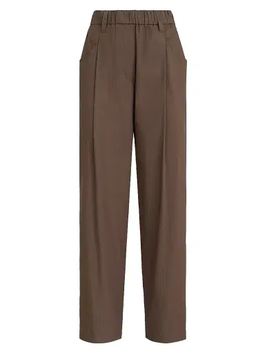 Brunello Cucinelli Women's Lightweight Poplin Five Pocket Track Trousers with Monili - Black | Thumbnail 19 Brunello Cucinelli Women's Lightweight Poplin Five Pocket Track Trousers with Monili - Black | Thumbnail 19