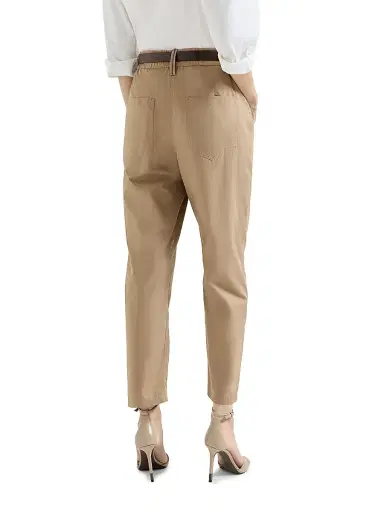 Brunello Cucinelli Women's Lightweight Poplin Five Pocket Track Trousers with Monili - Black | Thumbnail 9 Brunello Cucinelli Women's Lightweight Poplin Five Pocket Track Trousers with Monili - Black | Thumbnail 9