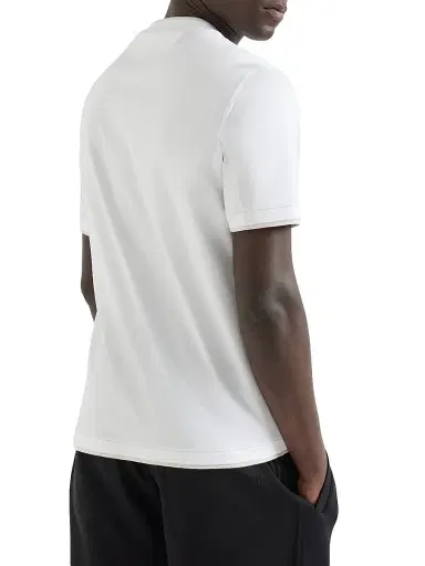 Brunello Cucinelli Men's Cotton Jersey Crew-Neck T-Shirt - White | Thumbnail 3 Brunello Cucinelli Men's Cotton Jersey Crew-Neck T-Shirt - White | Thumbnail 3