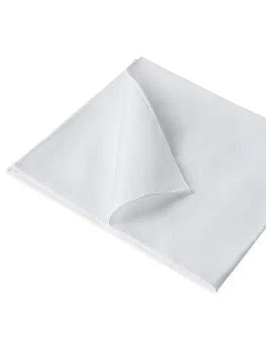 Brunello Cucinelli Men's Sea Island Cotton Twill Pocket Square for Tuxedo - White | Thumbnail 3 Brunello Cucinelli Men's Sea Island Cotton Twill Pocket Square for Tuxedo - White | Thumbnail 3