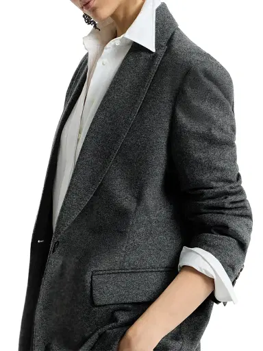 Brunello Cucinelli Women's Cashmere Jersey Blazer with Monili - Anthracite | Thumbnail 5 Brunello Cucinelli Women's Cashmere Jersey Blazer with Monili - Anthracite | Thumbnail 5