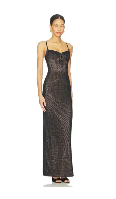 AREA Crystal Hotfix Gown | Thumbnail 2 AREA Crystal Hotfix Gown | Thumbnail 2