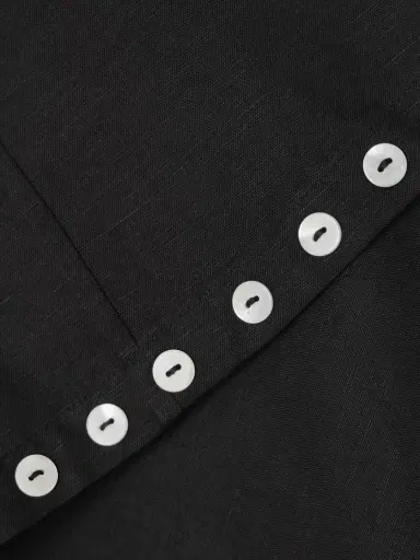 Staud Zandra Button-detailed Linen-blend Mini Wrap Skirt | Thumbnail 4 Staud Zandra Button-detailed Linen-blend Mini Wrap Skirt | Thumbnail 4