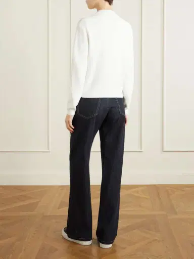 Brunello Cucinelli Bead-embellished Ribbed Cotton Cardigan | Thumbnail 4 Brunello Cucinelli Bead-embellished Ribbed Cotton Cardigan | Thumbnail 4