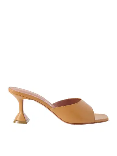 Amina Muaddi Lupita Leather Mules | Thumbnail 1 Amina Muaddi Lupita Leather Mules | Thumbnail 1