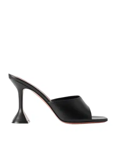 Amina Muaddi Lupita 95 Leather Mules | Thumbnail 1 Amina Muaddi Lupita 95 Leather Mules | Thumbnail 1