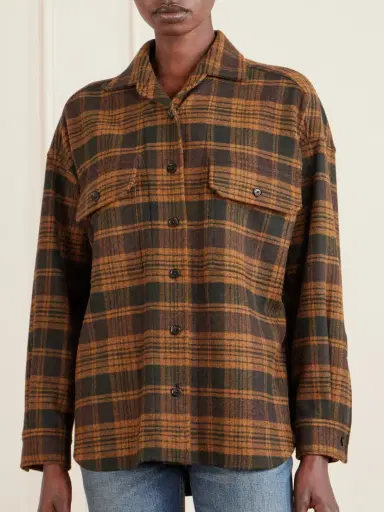 Loro Piana Darby Checked Wool And Cashmere-blend Shirt | Thumbnail 3 Loro Piana Darby Checked Wool And Cashmere-blend Shirt | Thumbnail 3