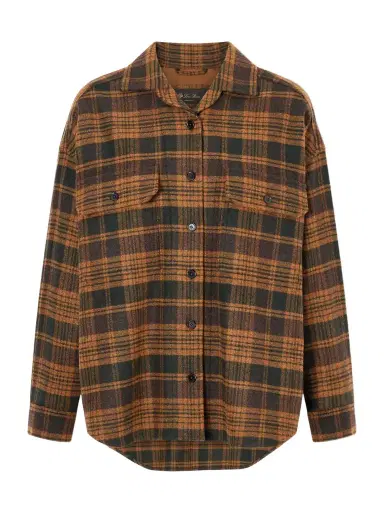 Loro Piana Darby Checked Wool And Cashmere-blend Shirt | Thumbnail 1 Loro Piana Darby Checked Wool And Cashmere-blend Shirt | Thumbnail 1