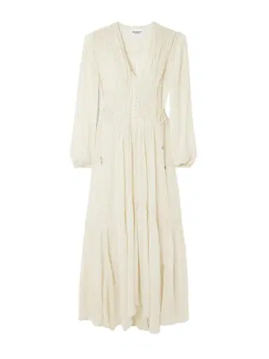 Marant Étoile Briane Gathered Georgette Maxi Dress | Thumbnail 1 Marant Étoile Briane Gathered Georgette Maxi Dress | Thumbnail 1