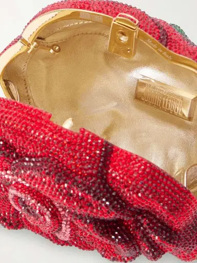 Judith Leiber Couture Rose Desiree Crystal-embellished Gold-tone Clutch | Thumbnail 6 Judith Leiber Couture Rose Desiree Crystal-embellished Gold-tone Clutch | Thumbnail 6