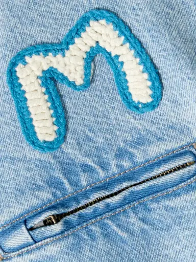 Mother The Super Sizer Corduroy-trimmed Appliquéd Denim Jacket | Thumbnail 5 Mother The Super Sizer Corduroy-trimmed Appliquéd Denim Jacket | Thumbnail 5