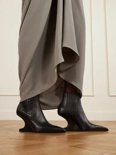 Rick Owens Cantilever Leather Ankle Boots | Thumbnail 2 Rick Owens Cantilever Leather Ankle Boots | Thumbnail 2