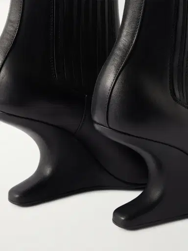 Rick Owens Cantilever Leather Ankle Boots | Thumbnail 5 Rick Owens Cantilever Leather Ankle Boots | Thumbnail 5