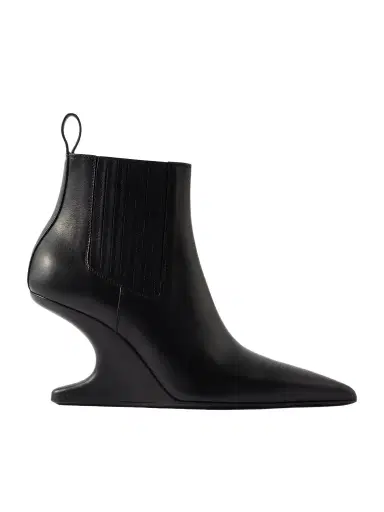 Rick Owens Cantilever Leather Ankle Boots | Thumbnail 1 Rick Owens Cantilever Leather Ankle Boots | Thumbnail 1