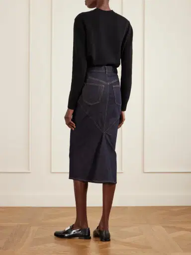 Givenchy Paneled Denim Midi Skirt | Thumbnail 4 Givenchy Paneled Denim Midi Skirt | Thumbnail 4