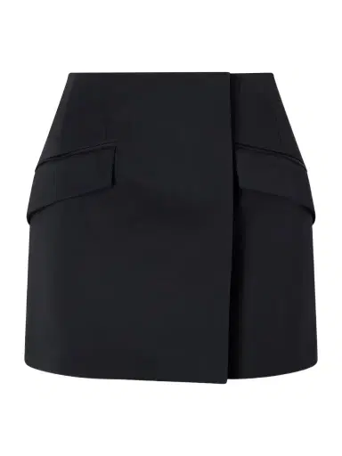 Givenchy Grain De Poudre Wool Mini Skirt | Thumbnail 1 Givenchy Grain De Poudre Wool Mini Skirt | Thumbnail 1