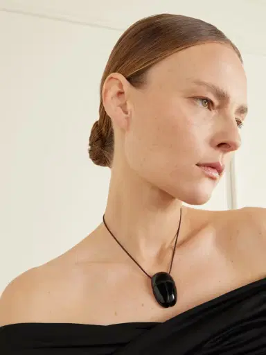 Sophie Buhai Scarab Silver Onyx Necklace | Thumbnail 2 Sophie Buhai Scarab Silver Onyx Necklace | Thumbnail 2