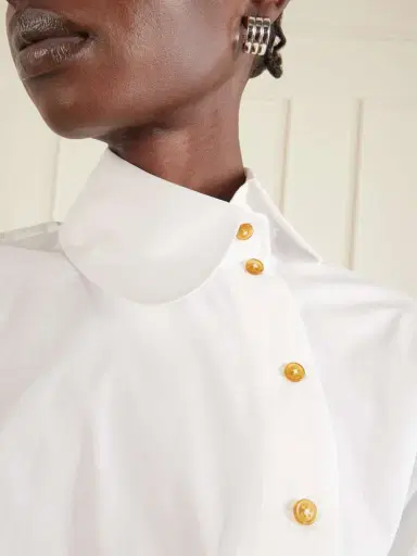 Vivienne Westwood Bella Embroidered Cotton-poplin Shirt | Thumbnail 4 Vivienne Westwood Bella Embroidered Cotton-poplin Shirt | Thumbnail 4