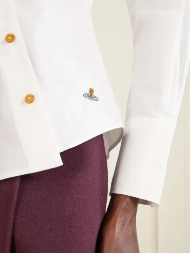 Vivienne Westwood Bella Embroidered Cotton-poplin Shirt | Thumbnail 5 Vivienne Westwood Bella Embroidered Cotton-poplin Shirt | Thumbnail 5
