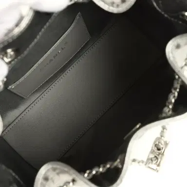 Chanel Chanel Mini 25 Hobo Bag Anthracite Metallic Caviar Silver Hardware | Thumbnail 8 Chanel Chanel Mini 25 Hobo Bag Anthracite Metallic Caviar Silver Hardware | Thumbnail 8
