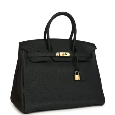 HERMÈS Hermes Birkin 35 Black Togo Gold Hardware | Thumbnail 2 HERMÈS Hermes Birkin 35 Black Togo Gold Hardware | Thumbnail 2
