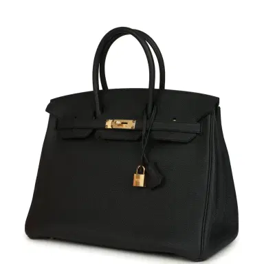 HERMÈS Hermes Birkin 35 Black Togo Gold Hardware | Thumbnail 3 HERMÈS Hermes Birkin 35 Black Togo Gold Hardware | Thumbnail 3