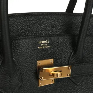 HERMÈS Hermes Birkin 35 Black Togo Gold Hardware | Thumbnail 7 HERMÈS Hermes Birkin 35 Black Togo Gold Hardware | Thumbnail 7