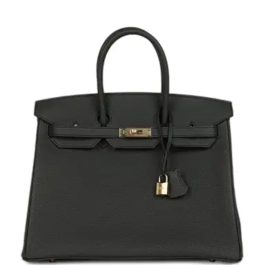 HERMÈS Hermes Birkin 35 Plomb Togo Permabrass Hardware | Thumbnail 1 HERMÈS Hermes Birkin 35 Plomb Togo Permabrass Hardware | Thumbnail 1