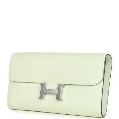 HERMÈS Hermes Constance Wallet To Go Vert Fizz Epsom Palladium Hardware | Thumbnail 3 HERMÈS Hermes Constance Wallet To Go Vert Fizz Epsom Palladium Hardware | Thumbnail 3