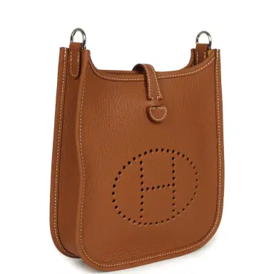 HERMÈS Hermes Evelyne TPM Gold Clemence Palladium Hardware | Thumbnail 2 HERMÈS Hermes Evelyne TPM Gold Clemence Palladium Hardware | Thumbnail 2