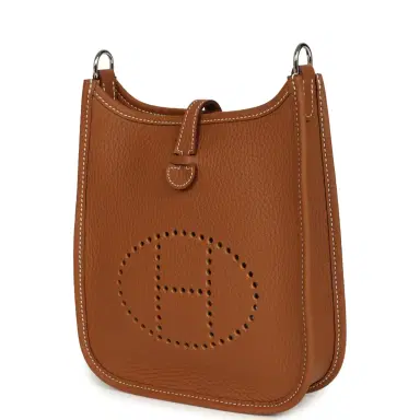 HERMÈS Hermes Evelyne TPM Gold Clemence Palladium Hardware | Thumbnail 3 HERMÈS Hermes Evelyne TPM Gold Clemence Palladium Hardware | Thumbnail 3