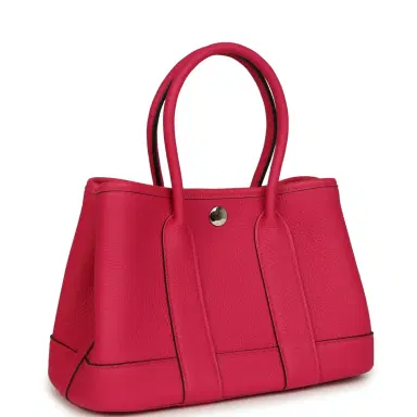 HERMÈS Hermes Garden Party Neo 23 Rose Mexico Togo Palladium Hardware | Thumbnail 2 HERMÈS Hermes Garden Party Neo 23 Rose Mexico Togo Palladium Hardware | Thumbnail 2