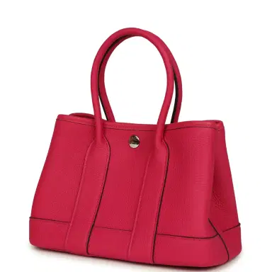 HERMÈS Hermes Garden Party Neo 23 Rose Mexico Togo Palladium Hardware | Thumbnail 3 HERMÈS Hermes Garden Party Neo 23 Rose Mexico Togo Palladium Hardware | Thumbnail 3