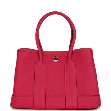 HERMÈS Hermes Garden Party Neo 23 Rose Mexico Togo Palladium Hardware | Thumbnail 5 HERMÈS Hermes Garden Party Neo 23 Rose Mexico Togo Palladium Hardware | Thumbnail 5