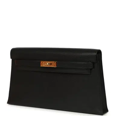 HERMÈS Hermes Kelly Elan Black Chevre Chamkila Gold Hardware | Thumbnail 5 HERMÈS Hermes Kelly Elan Black Chevre Chamkila Gold Hardware | Thumbnail 5