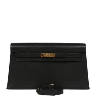 HERMÈS Hermes Kelly Elan Black Chevre Chamkila Gold Hardware | Thumbnail 1 HERMÈS Hermes Kelly Elan Black Chevre Chamkila Gold Hardware | Thumbnail 1