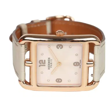 HERMÈS Pre-owned Hermes HSS Special Order Cape Cod Watch Beton Matte Alligator/Rose Gold | Thumbnail 4 HERMÈS Pre-owned Hermes HSS Special Order Cape Cod Watch Beton Matte Alligator/Rose Gold | Thumbnail 4