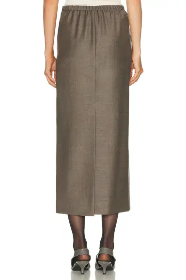 Loulou de Saison Cara Long Straight Skirt | Thumbnail 4 Loulou de Saison Cara Long Straight Skirt | Thumbnail 4