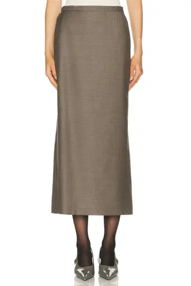 Loulou de Saison Cara Long Straight Skirt | Thumbnail 1 Loulou de Saison Cara Long Straight Skirt | Thumbnail 1