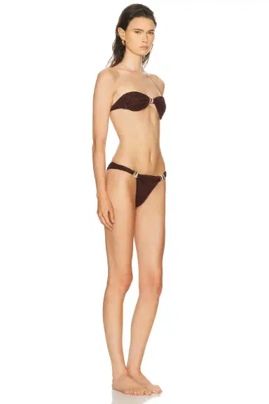 Oseree Lumiere Multi Ring Bandeau Bikini Set | Thumbnail 2 Oseree Lumiere Multi Ring Bandeau Bikini Set | Thumbnail 2