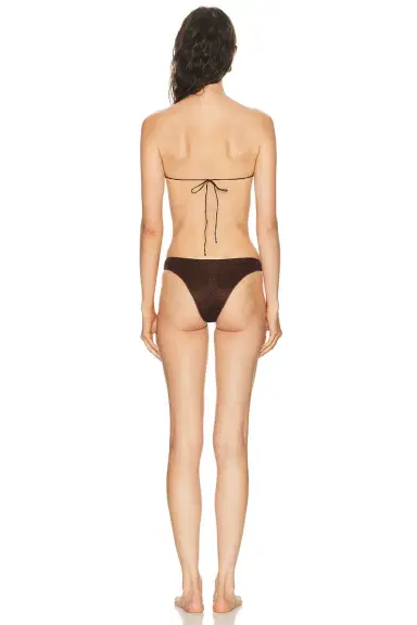 Oseree Lumiere Multi Ring Bandeau Bikini Set | Thumbnail 3 Oseree Lumiere Multi Ring Bandeau Bikini Set | Thumbnail 3