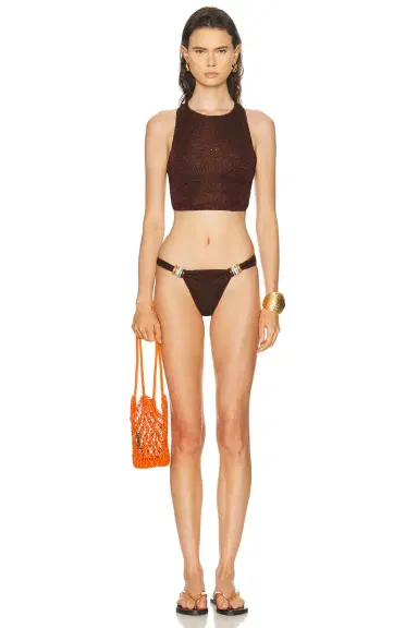 Oseree Lumiere Multi Ring Bandeau Bikini Set | Thumbnail 4 Oseree Lumiere Multi Ring Bandeau Bikini Set | Thumbnail 4