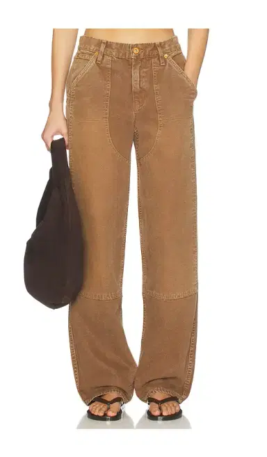 SLVRLAKE Tess Worker Low Rise Relaxed Curve Pant | Thumbnail 1 SLVRLAKE Tess Worker Low Rise Relaxed Curve Pant | Thumbnail 1