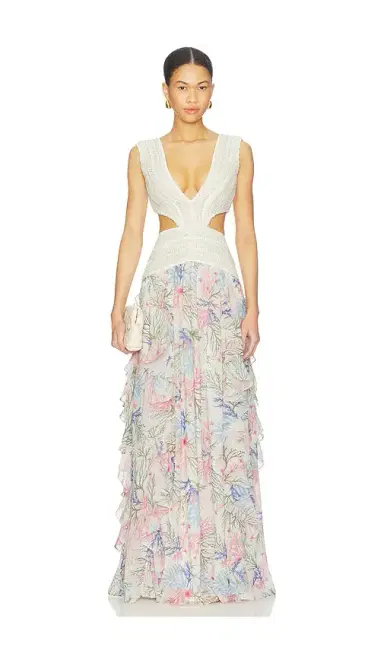 PatBO Seaweed Trim Maxi Dress | Thumbnail 1 PatBO Seaweed Trim Maxi Dress | Thumbnail 1