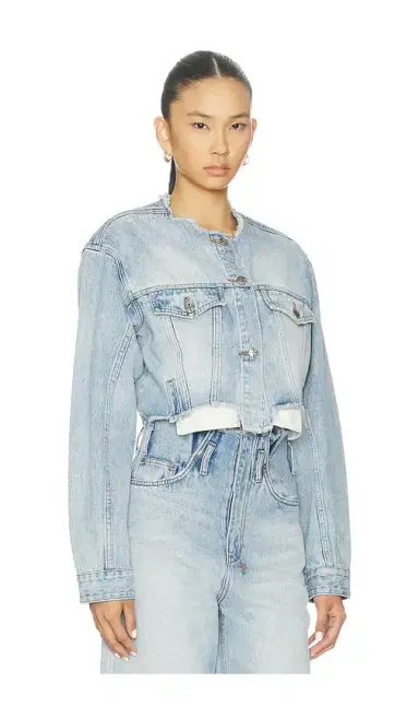 Ksubi Torn Off Crop Trucker Jacket | Thumbnail 2 Ksubi Torn Off Crop Trucker Jacket | Thumbnail 2